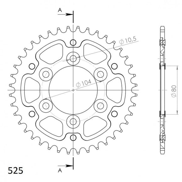 Supersprox Stealth Rear Sprocket RST-1489:40