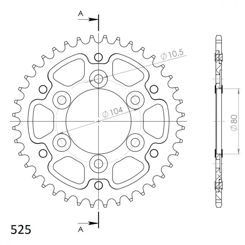 Supersprox Stealth Rear Sprocket RST-1489:40