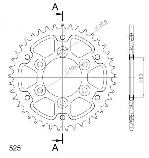 Supersprox Stealth Rear Sprocket RST-1489:43