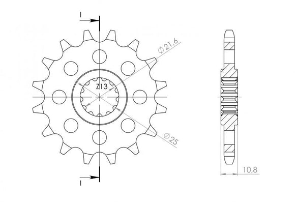 Supersprox Steel Front Sprocket CST-1586:15