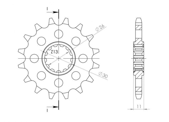 Supersprox Steel Front Sprocket CST-1591:16