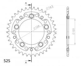 Buy black Supersprox Stealth Rear Sprocket RST-991:37