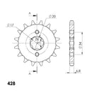 Supersprox Performance Line - Chain and Sprocket Kit - Honda CBF 125 2009-2016-8