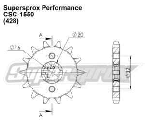 Supersprox Performance Line - Chain and Sprocket Kit - Yamaha YZF-R 125 2008-2018