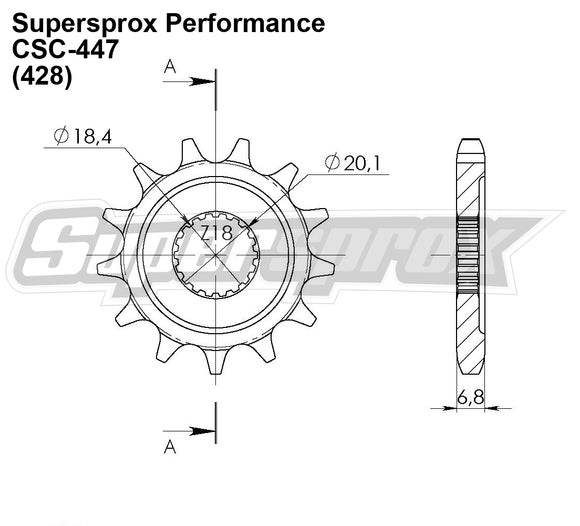 Supersprox Performance Line - Chain and Sprocket Kit - Keeway RKF 125 2018>