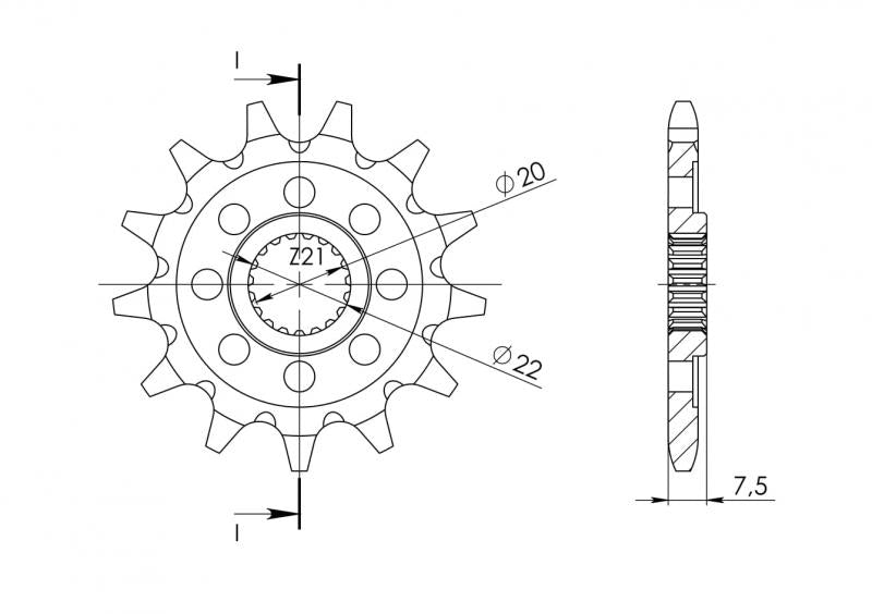 Supersprox Steel Front Sprocket CST-1323:13