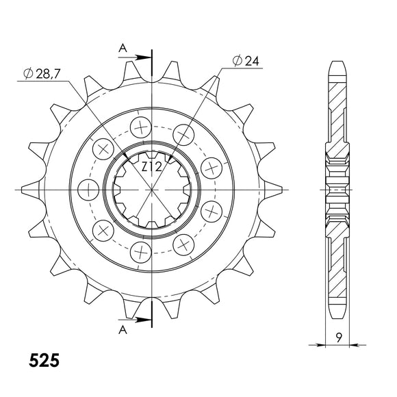 Supersprox Steel Front Sprocket CST-1530:18