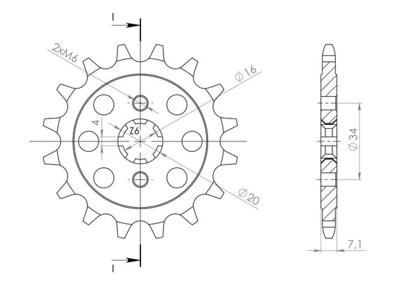Supersprox Steel Front Sprocket CST-1903:14