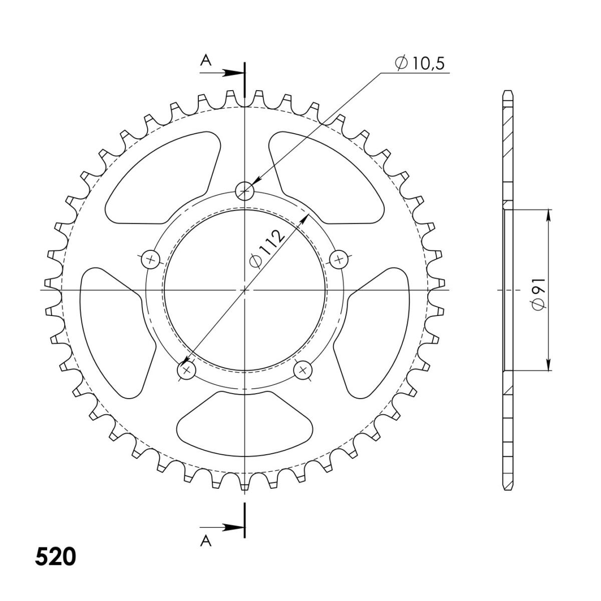 Supersprox Performance Line - Chain and Sprocket Kit - Zontes Roadster 125cc 2021>