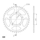 Supersprox Performance Line - Chain and Sprocket Kit - Zontes Roadster 125cc 2021>-6