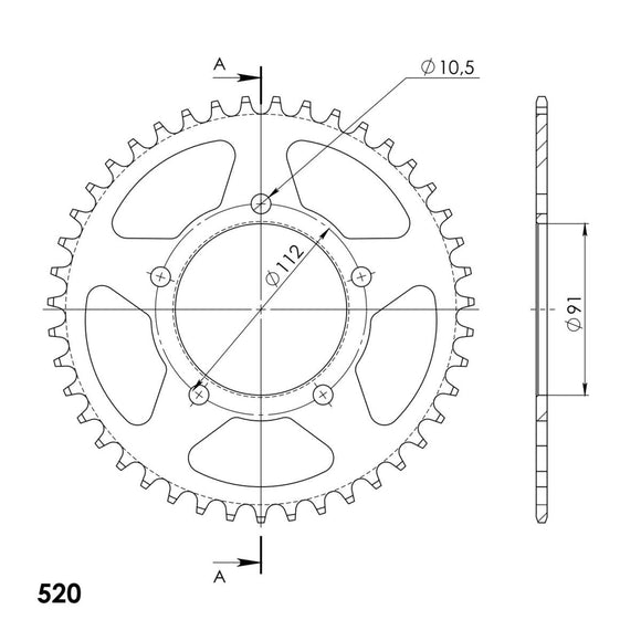 Supersprox Performance Line - Chain and Sprocket Kit - Zontes Roadster 125cc 2021>