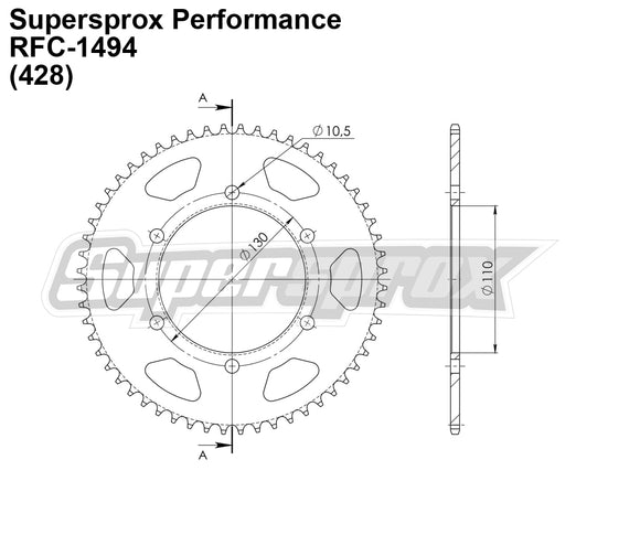 Supersprox Performance Line - Chain and Sprocket Kit - Kawasaki Z125 2018>