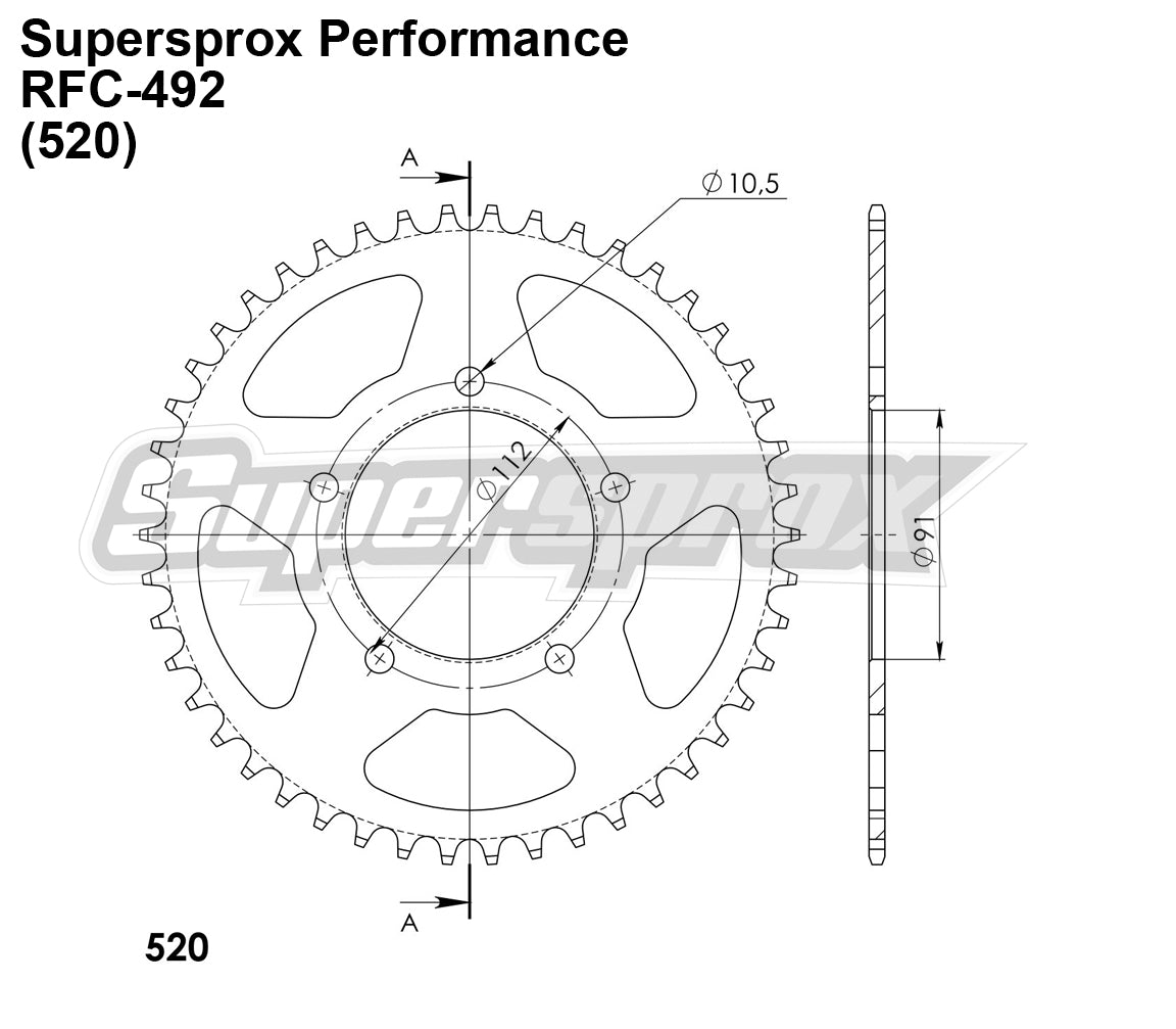 Supersprox Performance Line - Chain and Sprocket Kit - Zontes G1 125X cc & GK 125cc 2021>