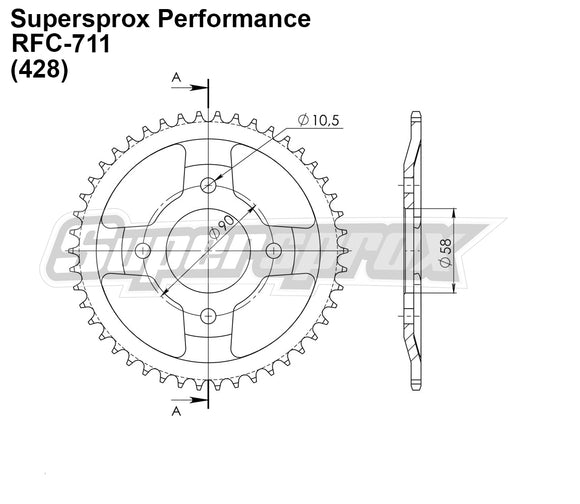 Supersprox Performance Line - Chain and Sprocket Kit - Mash Seventy-Five 125cc 2016-2021