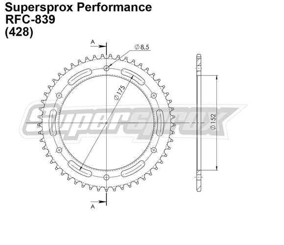 Supersprox Performance Line - Chain and Sprocket Kit - Yamaha WR125X Supermoto 2009-2015