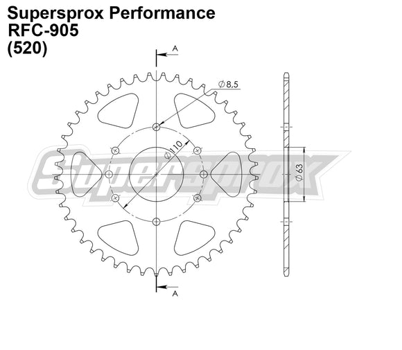 Supersprox Performance Line - Chain and Sprocket Kit - KTM 125 Duke RC 2014>