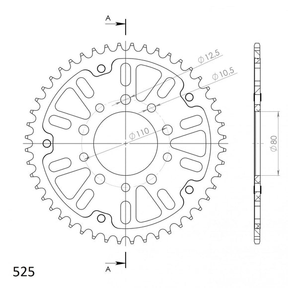 Supersprox Stealth Rear Sprocket RST-1332:45