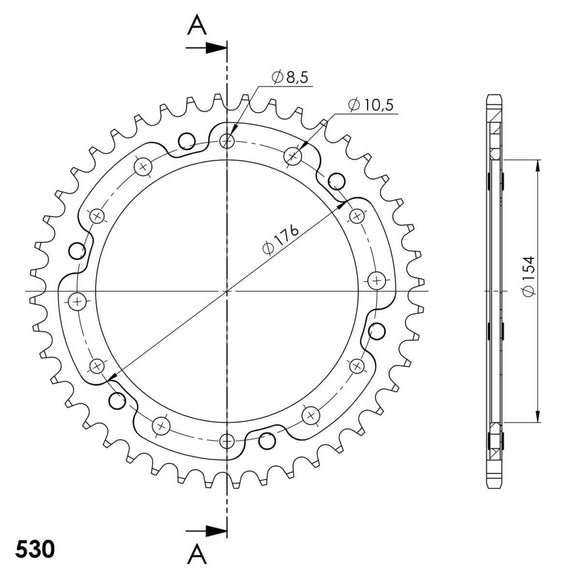 Supersprox Stealth Rear Sprocket RST-1340:44