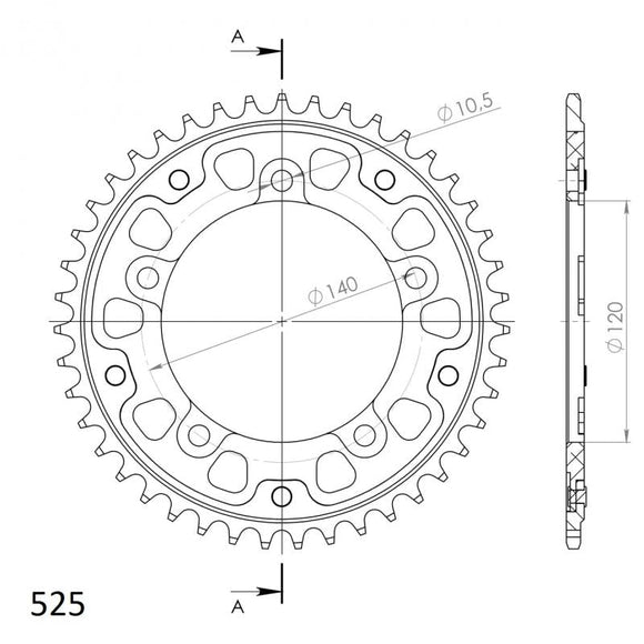 Supersprox Stealth Rear Sprocket 1792 - Choose Your Gearing