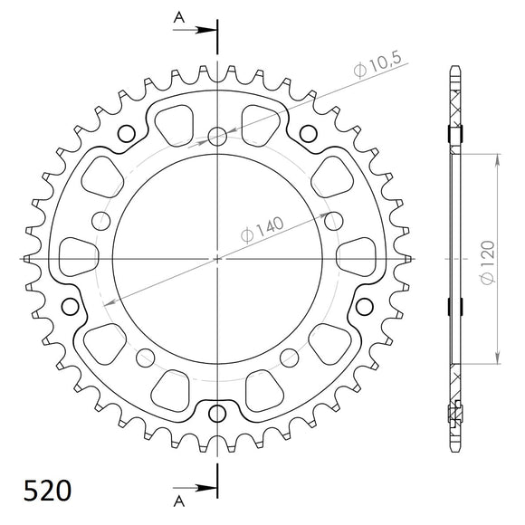 Supersprox Stealth Rear Sprocket 1793 - Choose Your Gearing