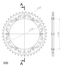 Supersprox Stealth Rear Sprocket RST-2011:43-4