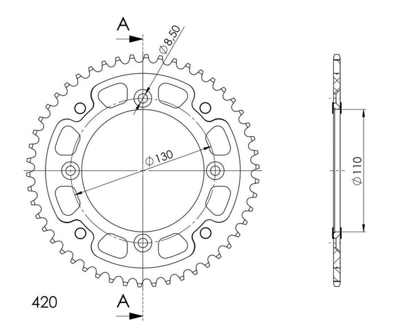 Supersprox Stealth Rear Sprocket RST-209:50