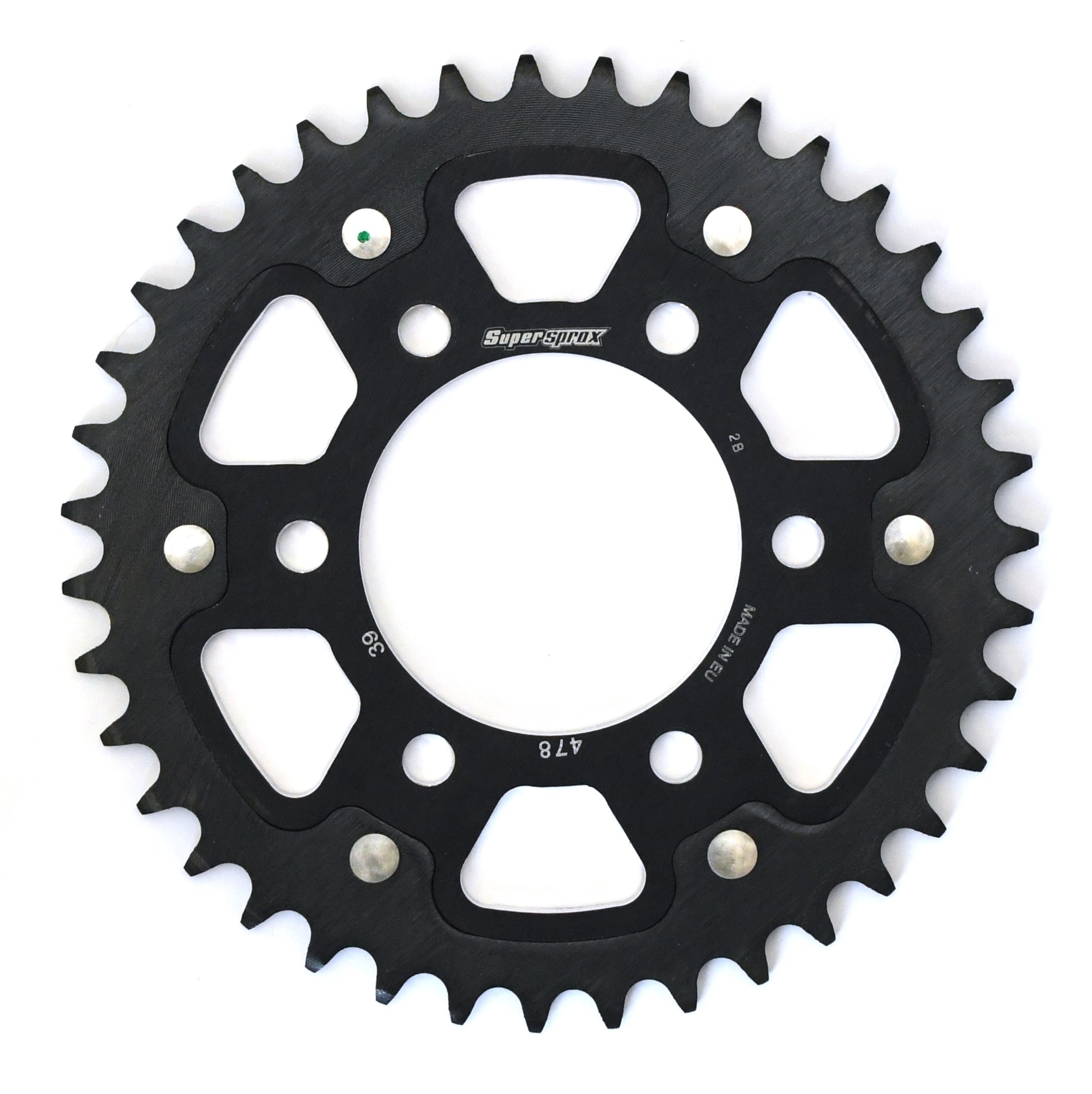 Buy black Supersprox Stealth 525 Pitch Rear Sprocket RST-7092:43 - (525, 76mm Centre, 100mm PCD)