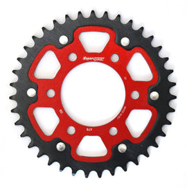Buy red Supersprox Stealth 525 Pitch Rear Sprocket RST-7092:43 - (525, 76mm Centre, 100mm PCD)