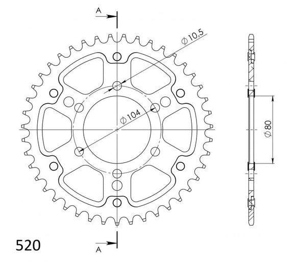 Supersprox Stealth Rear Sprocket RST-478:40