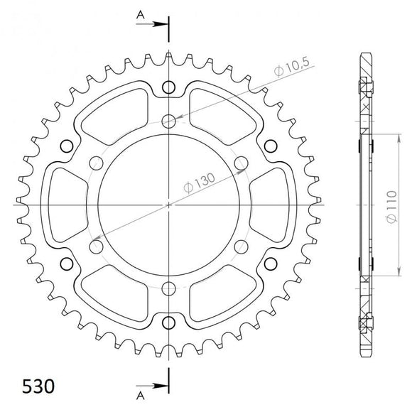 Supersprox Stealth Rear Sprocket RST-479:45