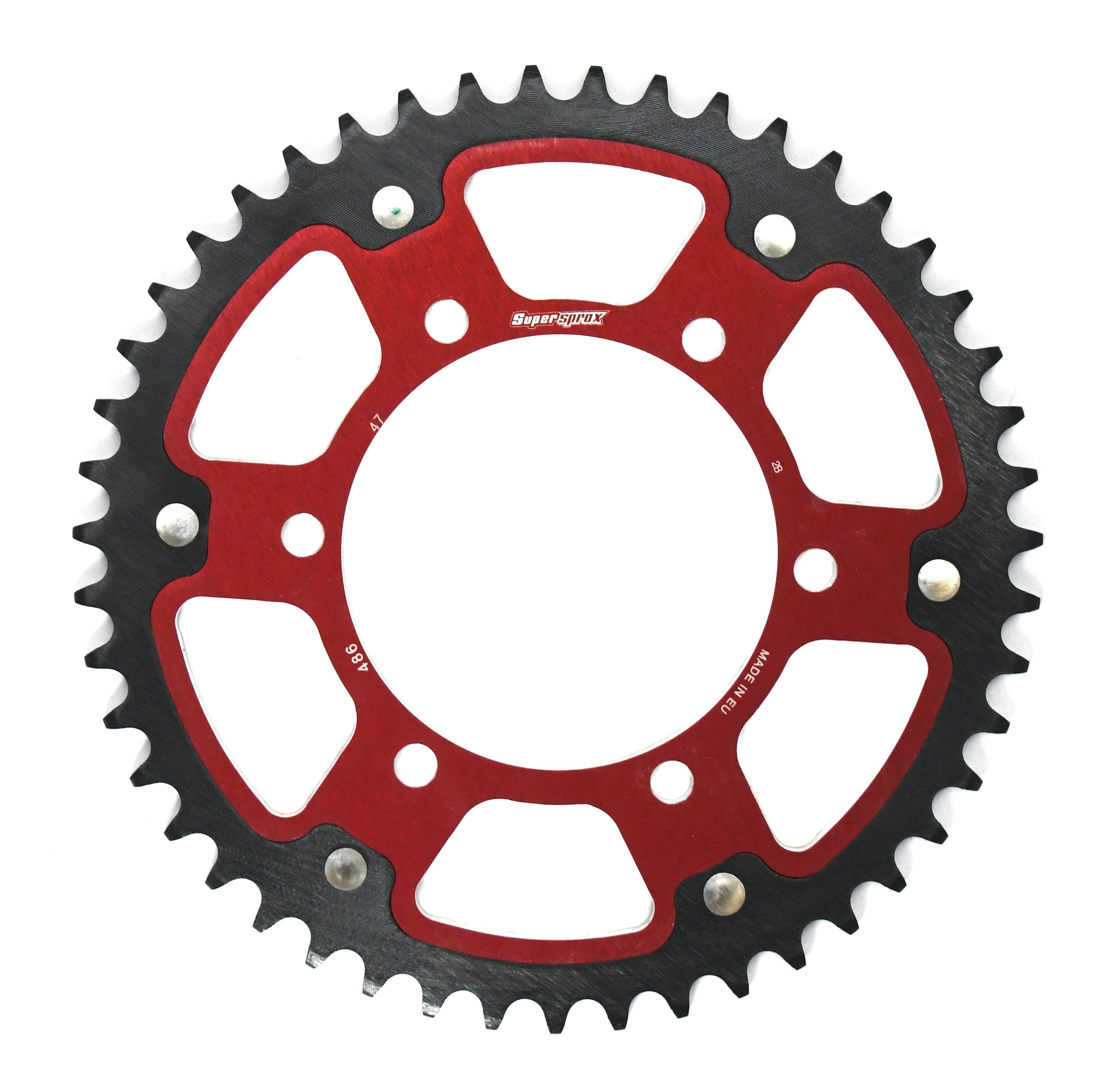 Buy red Supersprox Stealth Rear Sprocket RST-486:48