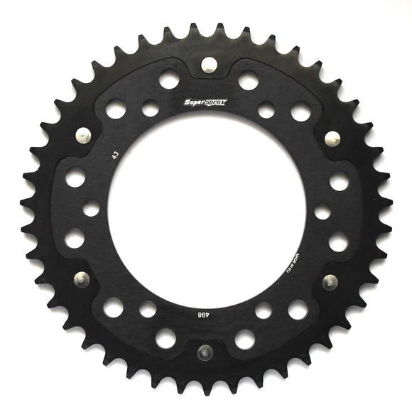 Supersprox Stealth 525 Pitch Rear Sprocket RST-498:43 - (525, 120mm Centre, 140mm PCD - Dymag Wheels)