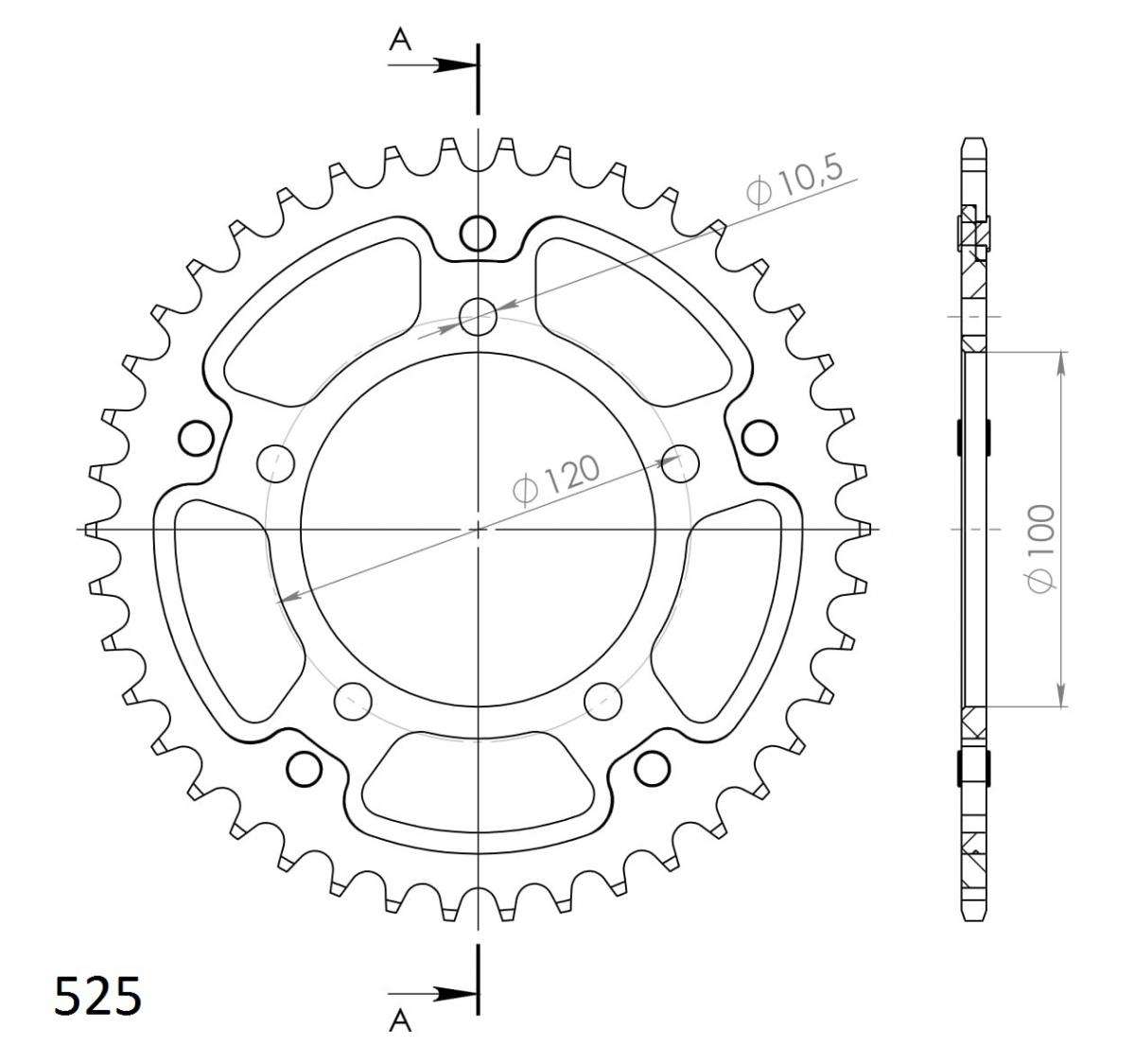 Supersprox Stealth Rear Sprocket RST-702:40