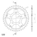 Supersprox Stealth 520 Pitch Rear Sprocket RST-7091:43 - (520, 76mm Centre, 100mm PCD)-2