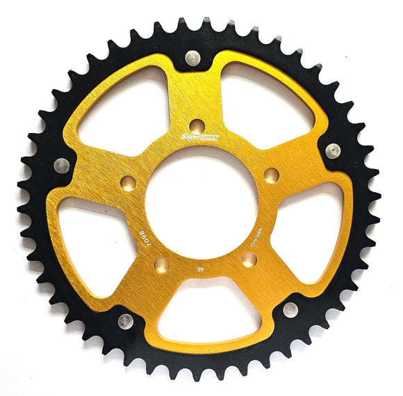 Supersprox Stealth 525 Pitch Rear Sprocket RST-7092:46 - (525, 76mm Centre, 100mm PCD)