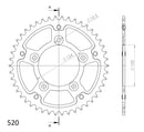 Supersprox Stealth Rear Sprocket RST-743:43 - Standard-4