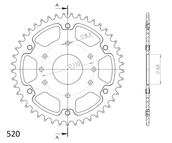 Supersprox Rear Sprocket 905 - Choose Your Gearing