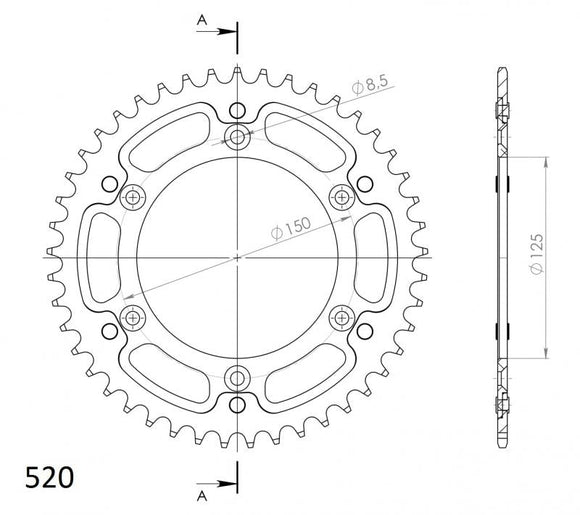 Supersprox Stealth Rear Sprocket RST-990:51