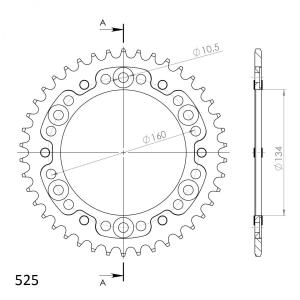 Supersprox Stealth Rear Sprocket RST-1307:43
