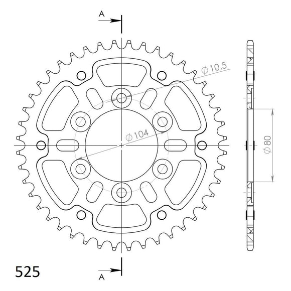 Supersprox Rear Sprocket 1489 - Choose Your Gearing