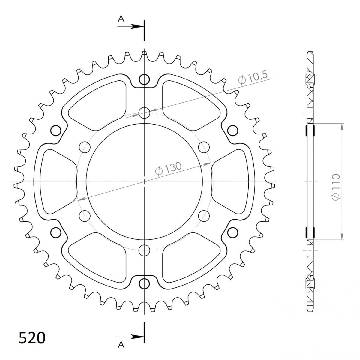 Supersprox Stealth Rear Sprocket RST-486:47