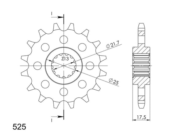 Supersprox Steel Front Sprocket CST-297:15