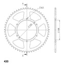 Supersprox Performance Line - Chain and Sprocket Kit - Aprilia SX 50 2018-2020-5